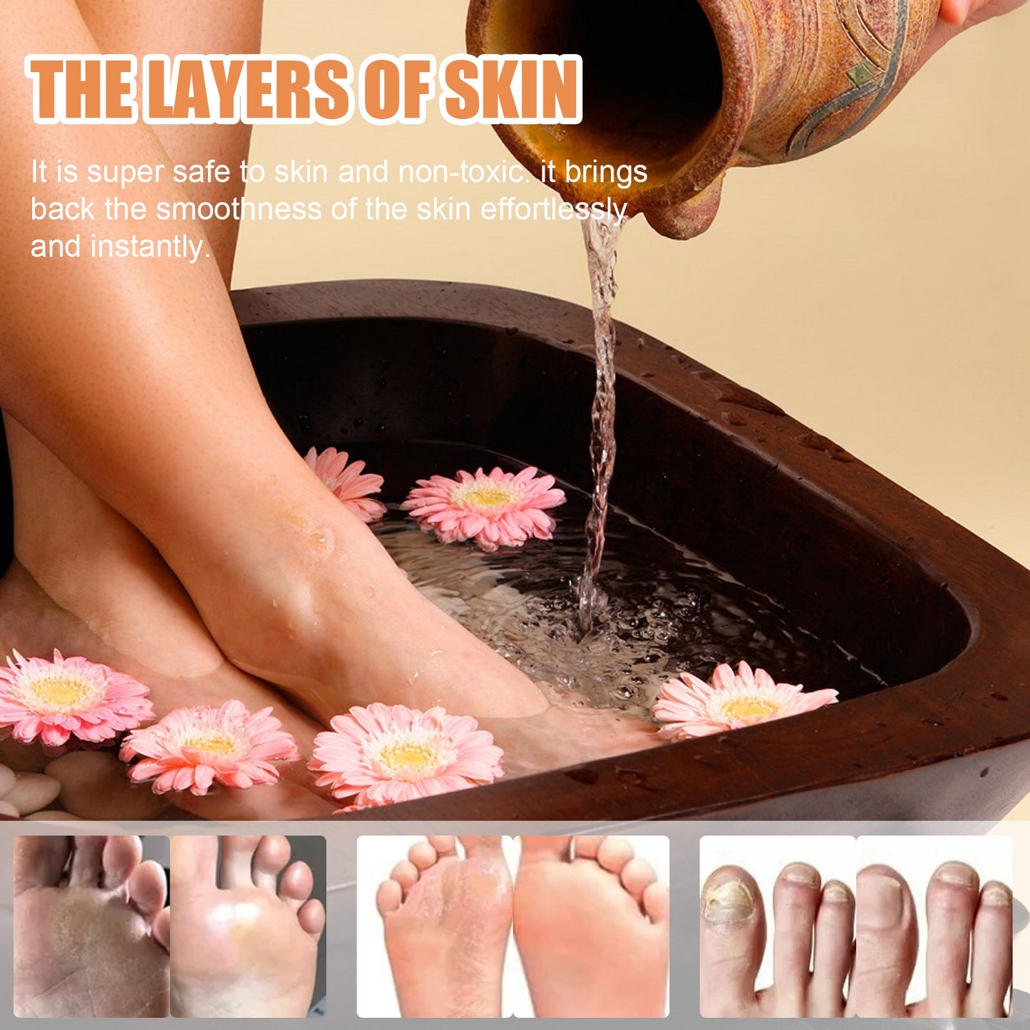 EELHOE Foot soak tablets Peeled ginger foot soak tablets for foot care, to dispel cold and dampness, and repair onychomycosis