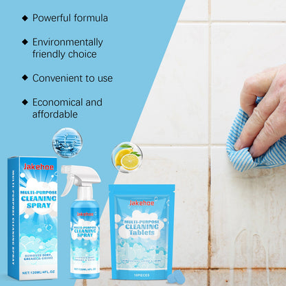 Jakehoe Multi-purpose cleaning tablets Multi-purpose cleaning tablets for water-stained walls, oily stains, bathrooms, and home use