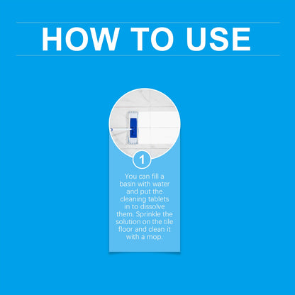 Jue-Fish Tile cleaning effervescent tablets Toilet and sink wall tile stain remover, descaler, and brightening cleaning tablets