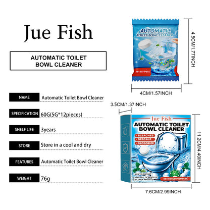 Jue-Fish Automatic Toilet Cleaning Tablets Toilet deodorizing and descaling automatic toilet odor-removing effervescent tablets