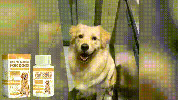 Yegbong Multivitamin Fish Oil Tablets for Dogs Pet dog hair care, moisturizes the skin, and protects pet health