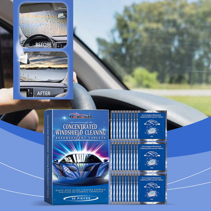 Homonth Car windshield cleaning tablets Car window anti-rain, waterproof, anti-fog glass cleaning effervescent tablets