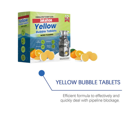 Jakehoe Pipe cleaning tablets Household cleaning drain cleaner for unclogging hair and grease in sewers