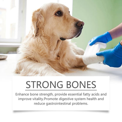 Yegbong Multivitamin Fish Oil Tablets for Dogs Pet dog hair care, moisturizes the skin, and protects pet health
