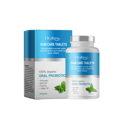 Oralhoe Mouthwash tablets Cleans teeth, removes stains, eliminates bad breath, freshens breath, portable solid toothpaste tablets