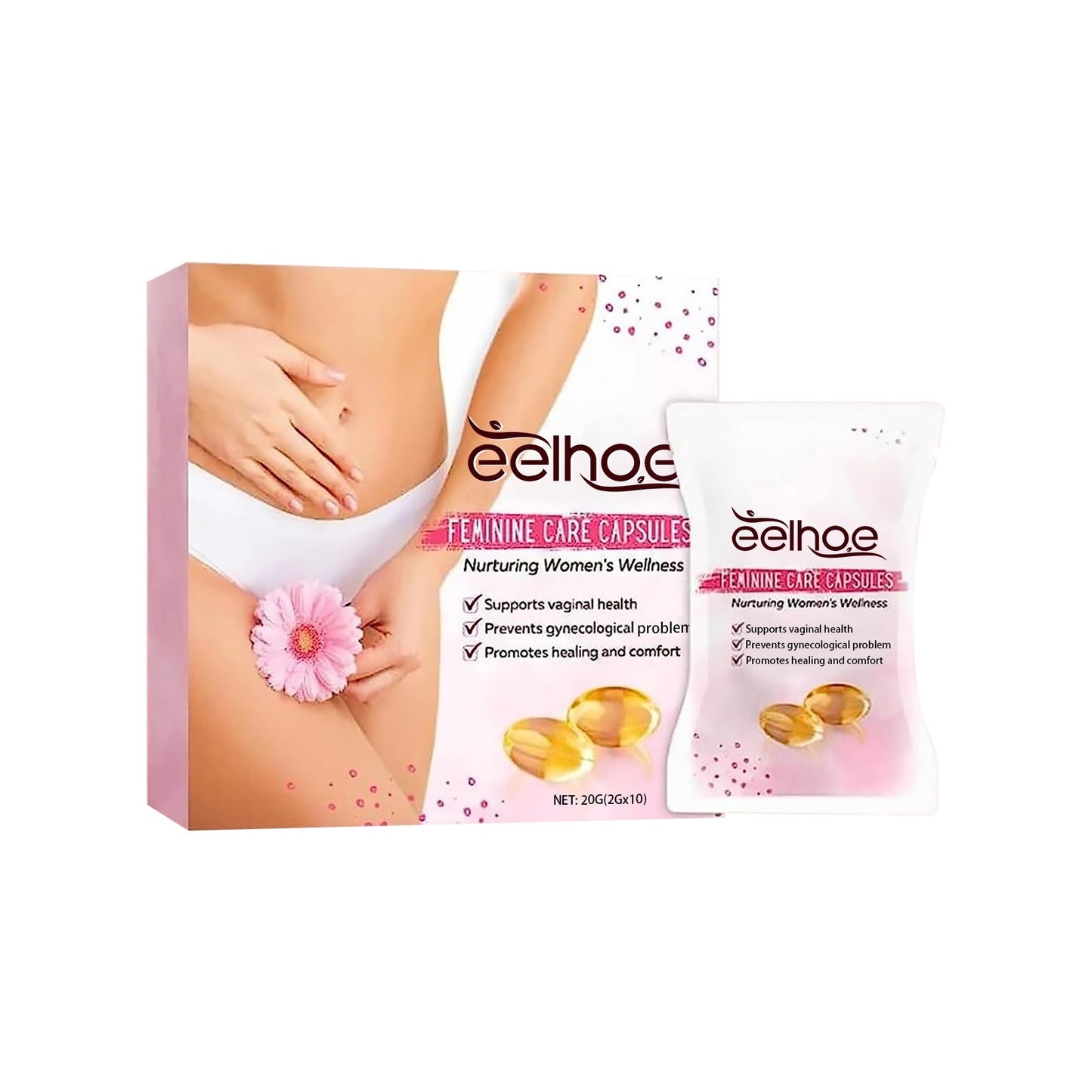 EELHOE Women's Care Capsules Gentle cleansing, itch and odor relief, moisturizing and caring for women's body care capsules