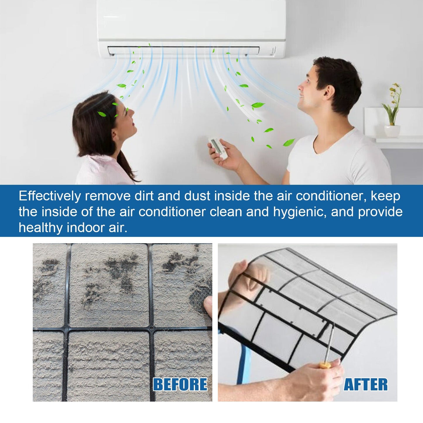 Jakehoe Air conditioner cleaning tablets 家用空调内机专用挂机去异味除垢空调清洁片
