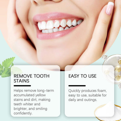 Oralhoe Mint Whitening Toothpaste Tablets Oral odor remover, breath freshener, portable toothpaste chewable tablets