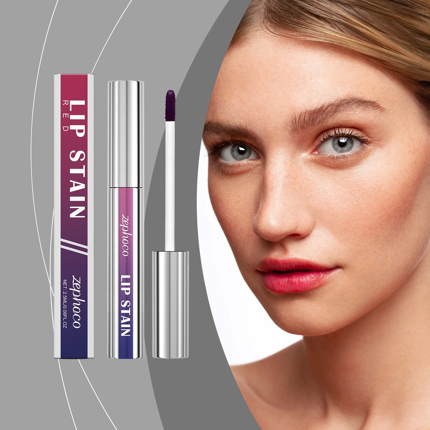 zephoco Matte Peel-Off Lip Glaze Series Nourishing lip care, hydrating and moisturizing, natural and long-lasting color makeup