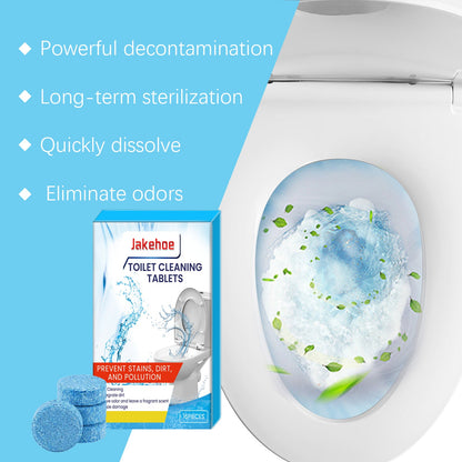 Jakehoe Toilet cleaning tablets Bathroom Toilet Deodorizer, Stain Remover, Descaler, Cleaning Bubble Tablets