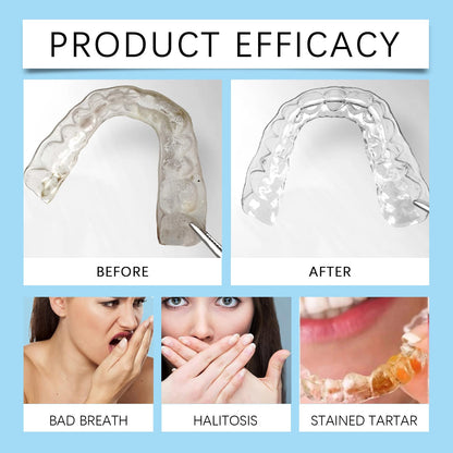 Oralhoe Denture Retainer Cleaning Tablets Cleans bad breath and leaves a pleasant scent, cleaning tablets for braces and dentures care