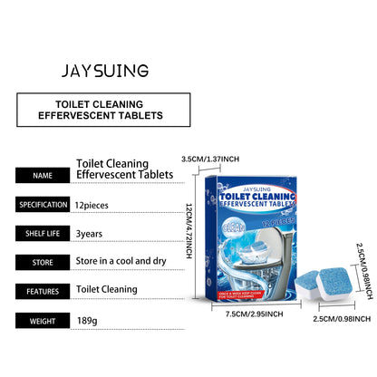 Jaysuing Toilet cleaning tablets Fragrant cleaning products for bathroom cleaning, toilet descaling, and odor removal