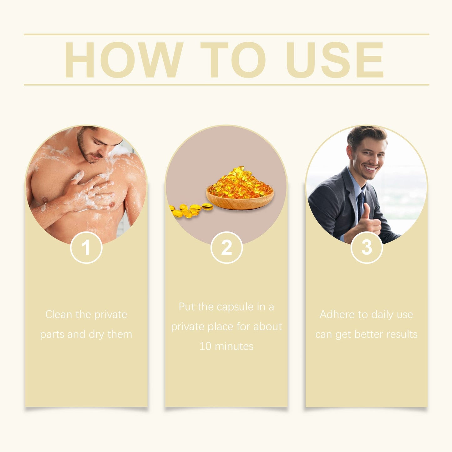 North Moon Men's Care Capsules Men's Gentle Herbal Care Capsules for Vitality Enhancement and Body Maintenance
