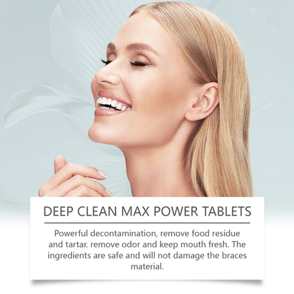 Oralhoe Dental aligner cleaning effervescent tablets Dental aligner odor-removing gentle stain-removing cleaning tablets