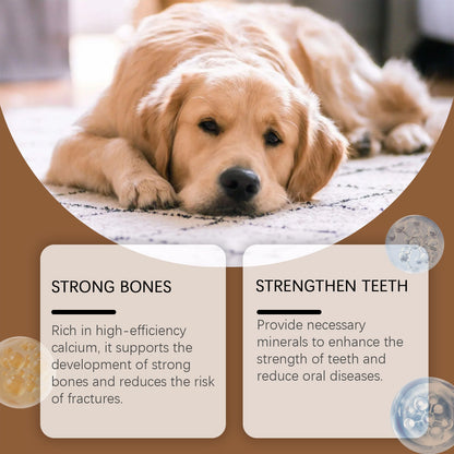 Yegbong Calcium Tablets for Dogs Pet Vitamin Supplement Oral Care Dietary Health Nutrition Calcium Tablets