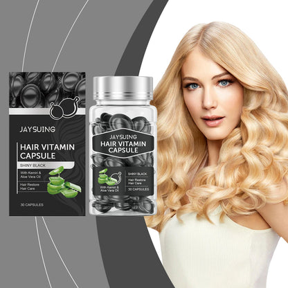 Jaysuing Hair Care Essential Oil Capsules Hair Smoothing Care to Improve Dryness and Frizz, Hair Care Essential Oil