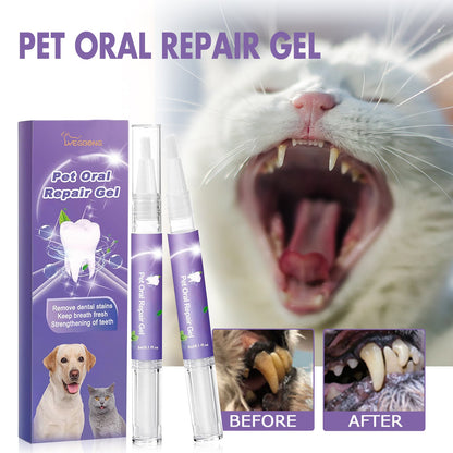 Yegbong Pet Oral Repair Gel（2pcs） Deep cleaning of dog and cat teeth, oral hygiene care