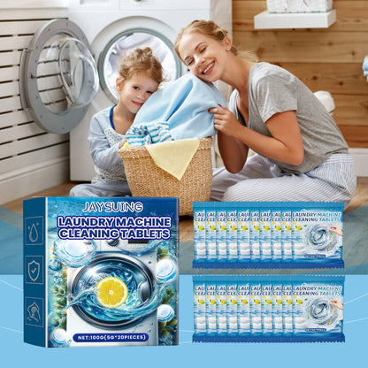 Jaysuing Washing machine stain remover effervescent tablets Cleaning tablets for deep stain removal in washing machine tubs
