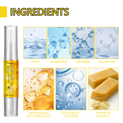 Oralhoe Propolis Gum Care Gel Oral care, cleaning, repairing yellow teeth and dental stains, whitening teeth
