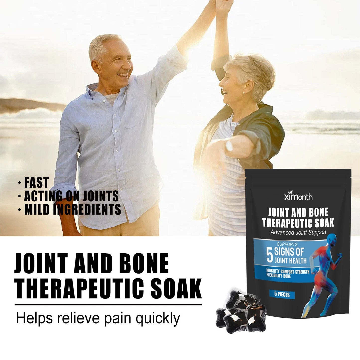 XIMONTH Joint Soaking Beads Relieves body pain in knees, lumbar spine, shoulders, and joints - foot bath care beads