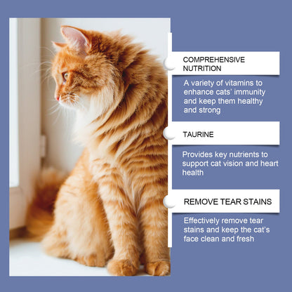 Yegbong Tear stain remover for cats Pet nutritional supplement for cats, tear stain remover tablets to moisturize the eyes