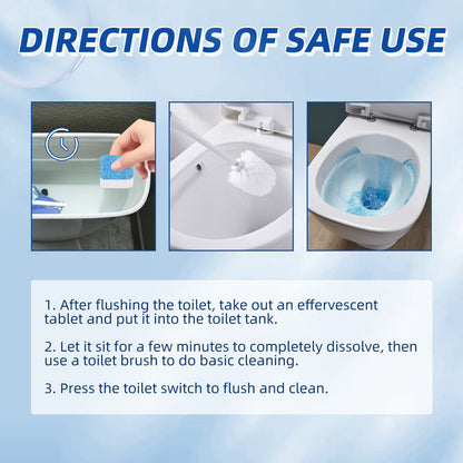 Jakehoe Toilet cleaning tablets（Barrel） Household Bathroom Toilet Deodorizing and Dirt-Removing Cleaning Tablets for Urine Stains