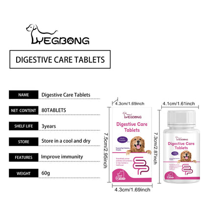 Yegbong Probiotic tablets for dogs Improve intestinal health, balance digestion and absorption, pet nutritional supplements