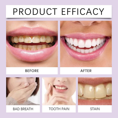 Oralhoe Whitening Toothpaste Tablets Teeth Cleaning Yellow Teeth Tartar Oral Odor Care Portable Cleaning Tablets