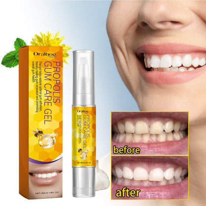Oralhoe Propolis Gum Care Gel Oral care, cleaning, repairing yellow teeth and dental stains, whitening teeth
