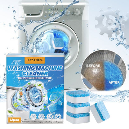 Jaysuing Washing machine cleaning tablets Drum-type pulsator household washing machine tank cleaning removes odors and dirt