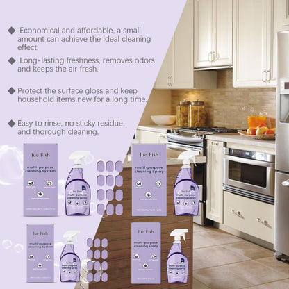 Jue Fish Multi-purpose stain remover and cleaner Easy-to-use multi-purpose cleaner for cleaning grease and stains on kitchen stoves and utensils