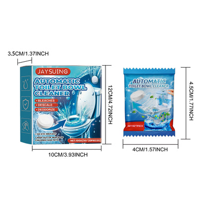 JAYSUING Toilet cleaning tablets Efficient toilet cleaning, stain removal, descaling, and deodorizing toilet cleaning tablets