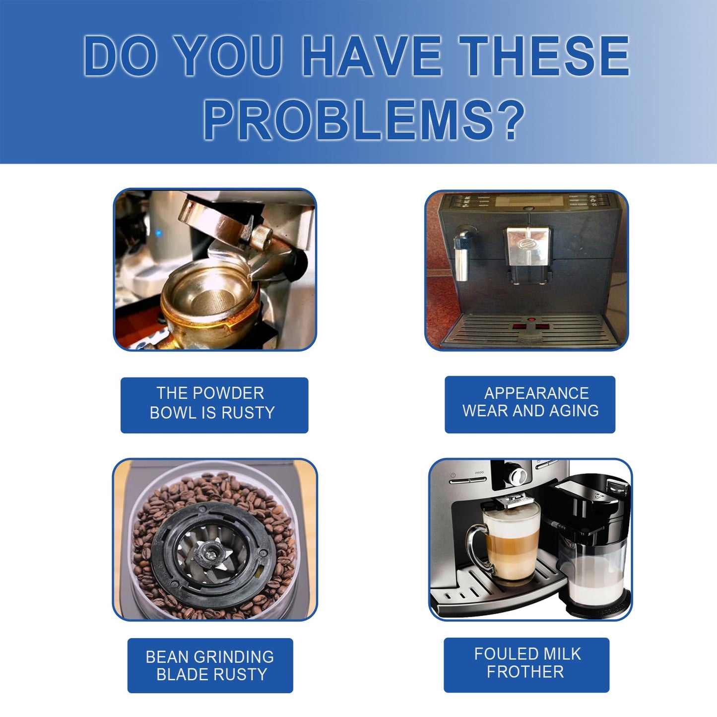 Jakehoe Coffee machine cleaning tablets Coffee machine brewer filter cleaning tablets for stubborn dirt and scale
