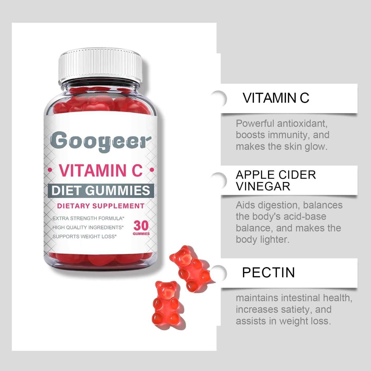 Googeer Ketogenic Vitamin Gummies Weight loss gummies for women and men's body treatment