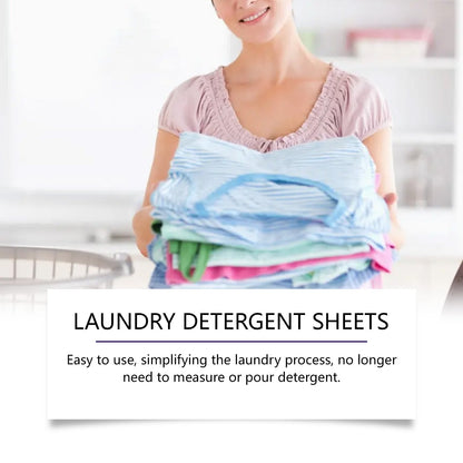 Jakehoe Laundry tablets Convenient household laundry sheets for cleaning and stain removal, protecting fabrics and leaving a long-lasting fragrance