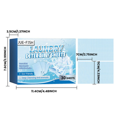 Jue-Fish Laundry tablets Deeply cleans clothes, removes oil stains and dirt, and leaves a long-lasting fragrance - clothing cleaning tablets