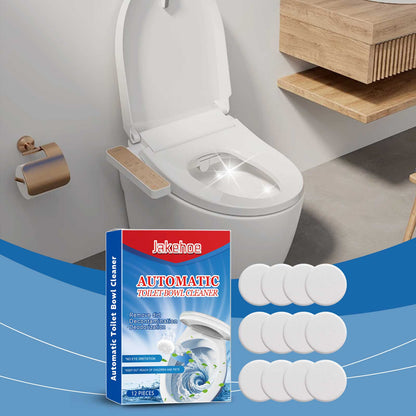 Jakehoe Toilet cleaning effervescent tablets Toilet cleaner removes odors, removes scale and yellowing, and provides long-lasting fresh air