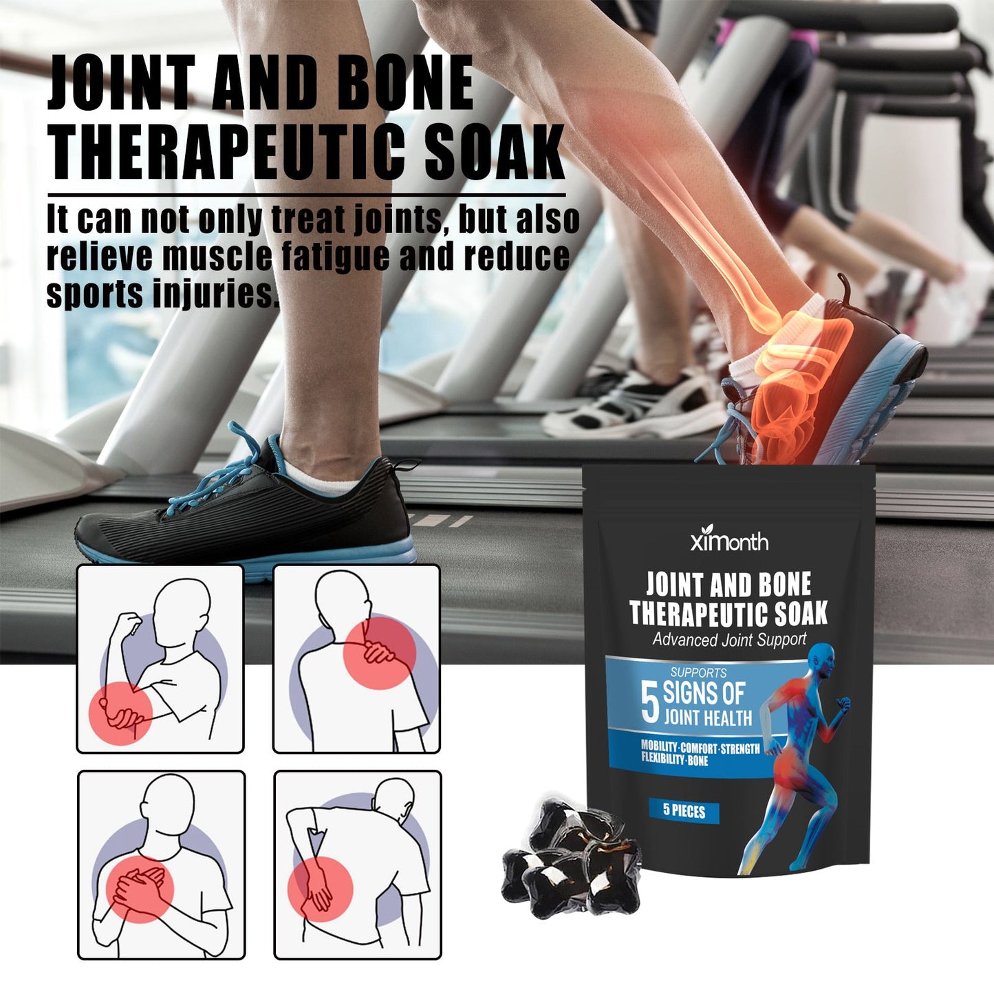 XIMONTH Joint Soaking Beads Relieves body pain in knees, lumbar spine, shoulders, and joints - foot bath care beads