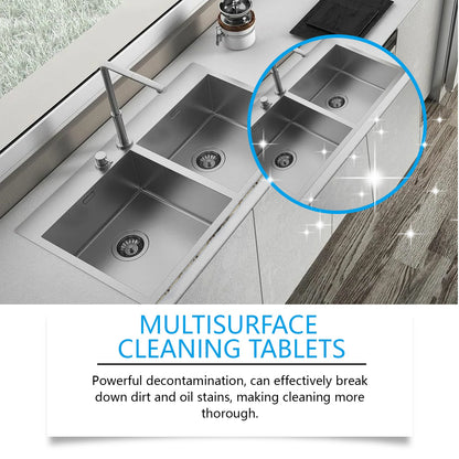 JUE FISH Multi-Surface Decontamination Effervescent Tablets Kitchen heavy grease and dirt cleaning stain remover effervescent tablets