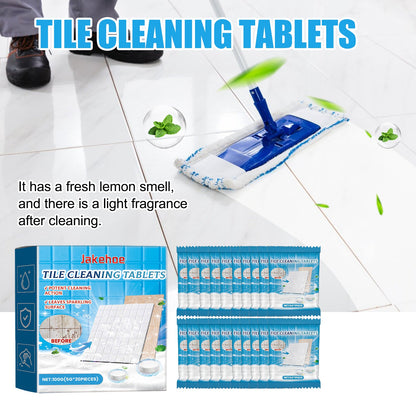 Jakehoe Tile cleaning tablets Descaling, polishing, and cleaning agent for household bathrooms, kitchens, floor tiles, and bathtubs