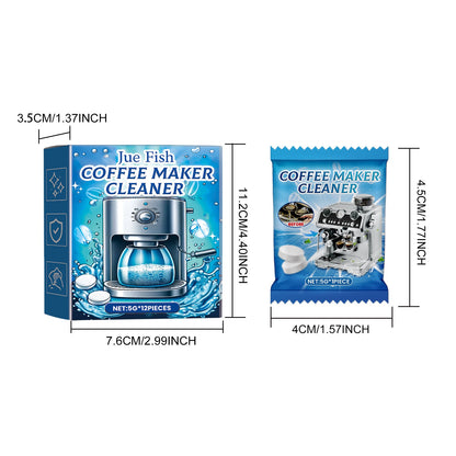 Jue-Fish Coffee machine cleaning tablets Cleaning and descaling the coffee machine filter to maintain and clean it from dirt