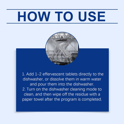 Jue Fish Dishwasher degreasing cleaning tablets Removes grease and reduces scale, keeps dishes clean, for household cleaning