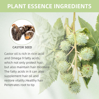 eelhoe Castor Oil Hair Thickening Capsules Repair hair damage, nourish, smooth, shine and strengthen hair, hair care capsules
