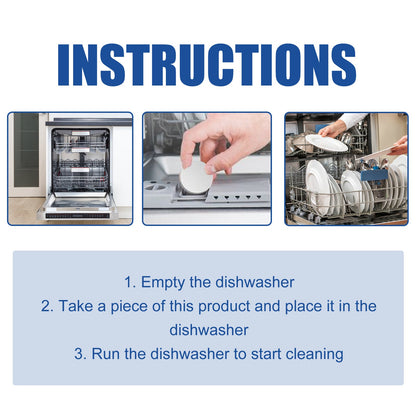 Jakehoe Dishwasher cleaning tablets Dishwasher-specific detergent and brightener for cleaning, removing grease and dirt