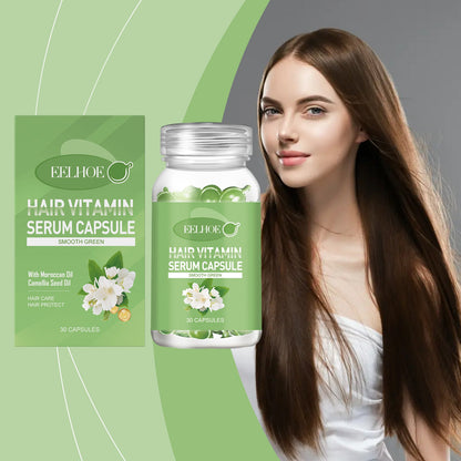 EELHOE Hair Care Essential Oil Capsules Hair nourishing oil for relieving dryness, smoothing hair, and scalp massage