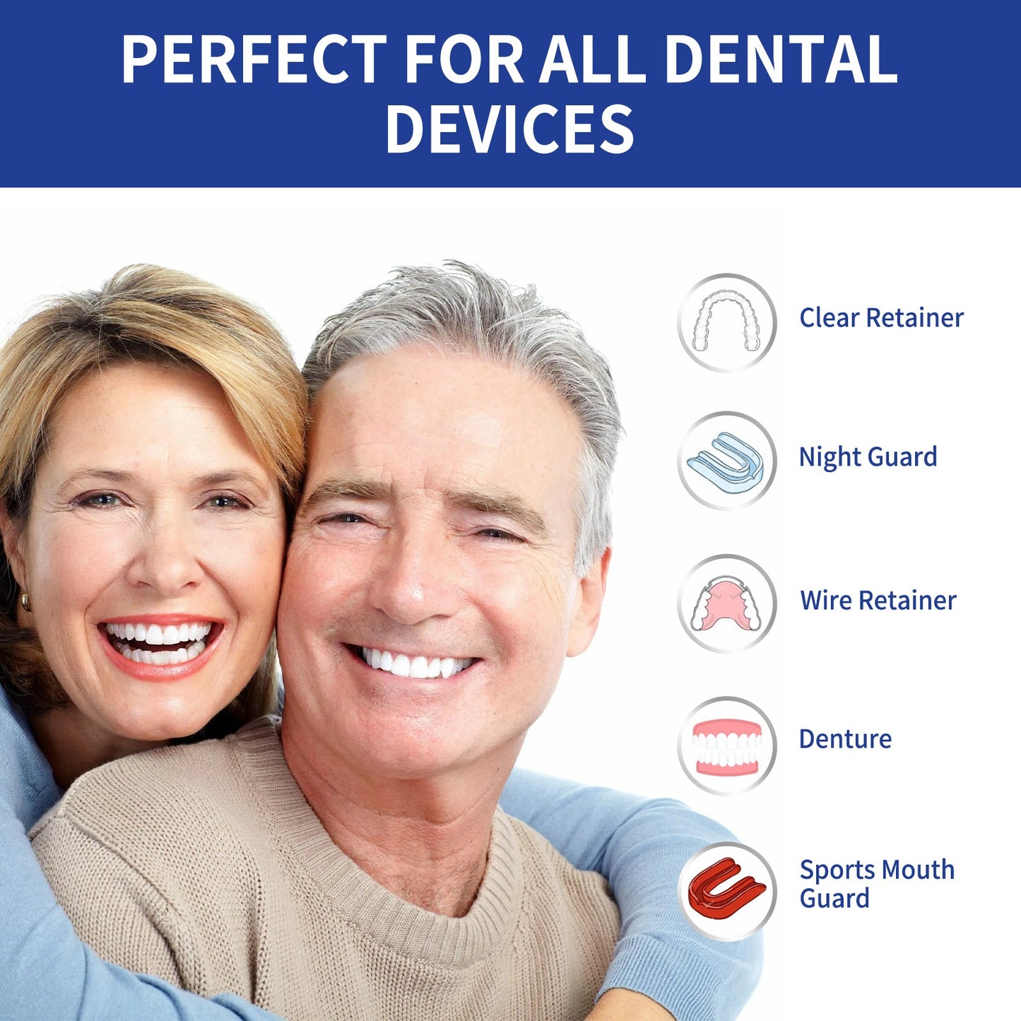 Jaysuing Denture cleaning tablets Whitening Dentures Fresh Breath Oral Care Cleaning Tablets