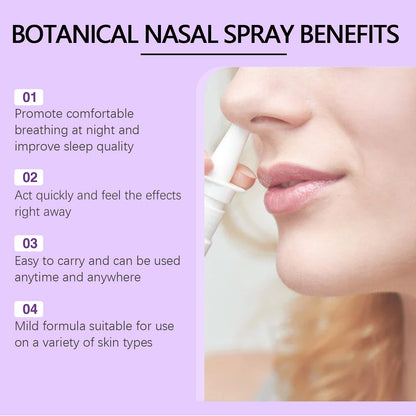 XIMONTH Snoring spray Home-use nasal spray for relieving nasal congestion, stopping snoring, and aiding sleep, with nasal cavity cleaning and care