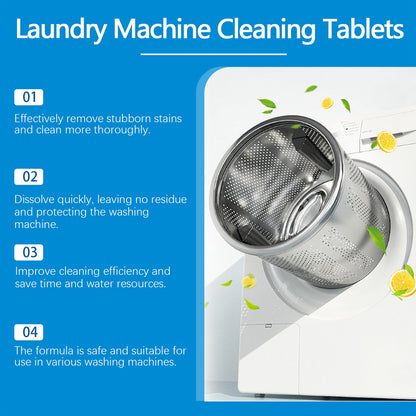Jaysuing Washing machine stain remover effervescent tablets Cleaning tablets for deep stain removal in washing machine tubs
