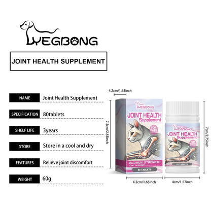 Yegbong Joint care tablets for cats Pet Cat Joint Care: Protecting and Maintaining Pet Joint Health