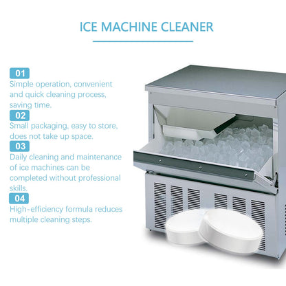 Jakehoe Ice Maker Cleaning Tablets Household Mild Cleaning, Descaling, Deodorizing, and Care Ice Maker Cleaning Tablets